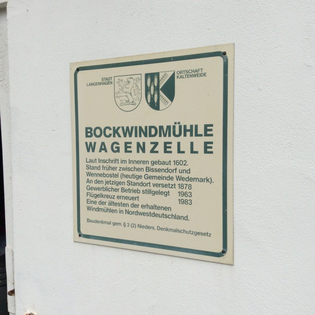 Inschrift Bockwindmühle